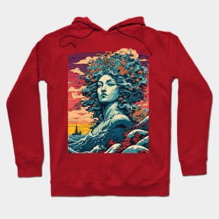 The Great Medusa Wave Hoodie